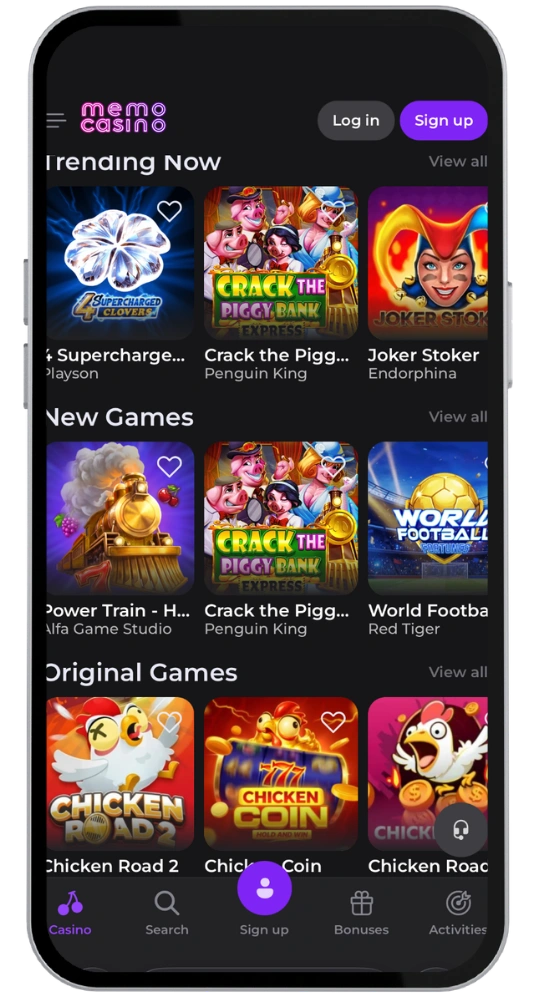 Memo Casino apk